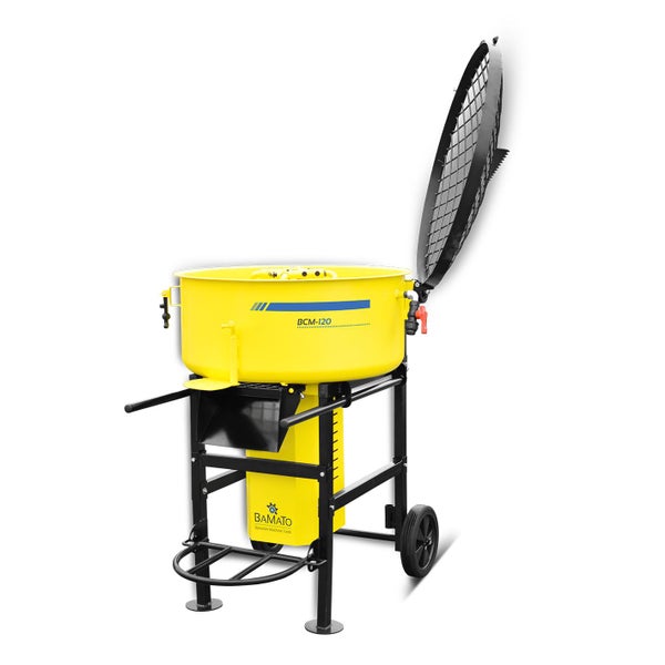 Mörtelmaschine mit offenem Gitter