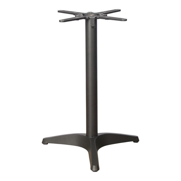 Tischfuß aus Metall mit vierbeiniger Basis und Tischplattebefestigung