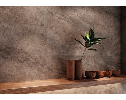 Wand- und Bodenfliese Gaia grau 29,8x59,8 cm