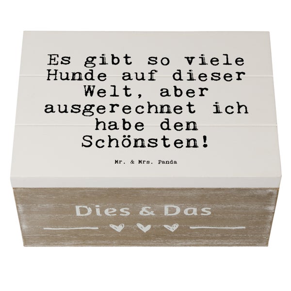 Mr. & Mrs. Panda 22 x 15 cm Holzkiste Es gibt so viele... - Weiß