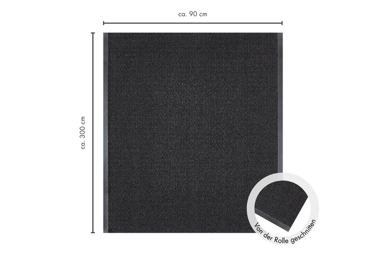 Zuschneidbare Fußmatte, circa 90 x 300 cm