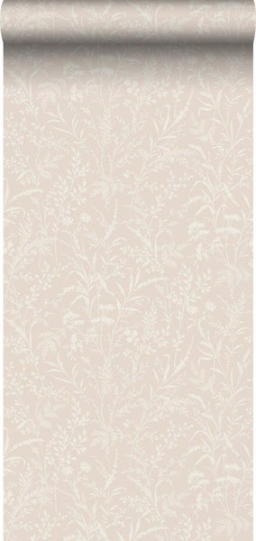 Borastapeter Tapete Feldblumen Beige - 53 cm x 11.2 m - 660131
