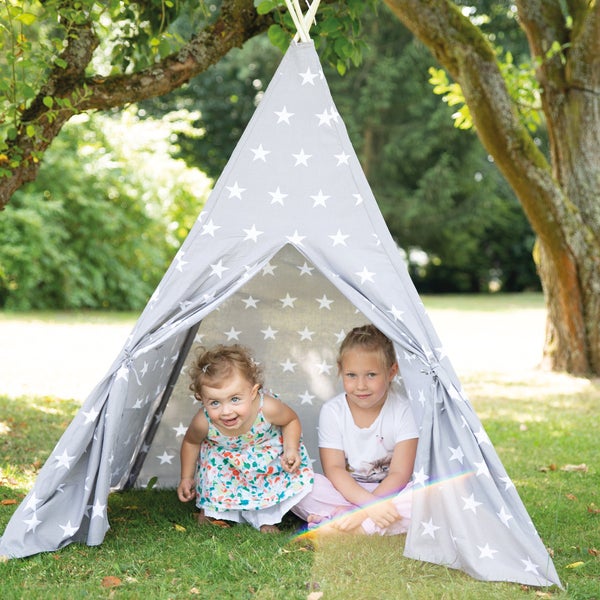 ROBA Spielzelt 'Sterne' inkl. Bodenunterlage & Tragetasche - Für Indoor & Outdoor