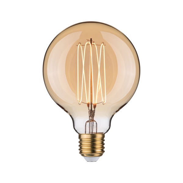 Rustic Shine Standard 230V LED Globe E27 Filament in I-Form 300lm 4,2W 1800K dimmbar Gold