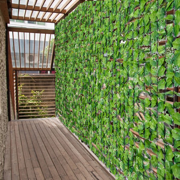 Outsunny Künstliche Hecke, 300 x 150 cm, PE, Gewebe, Hellgrün