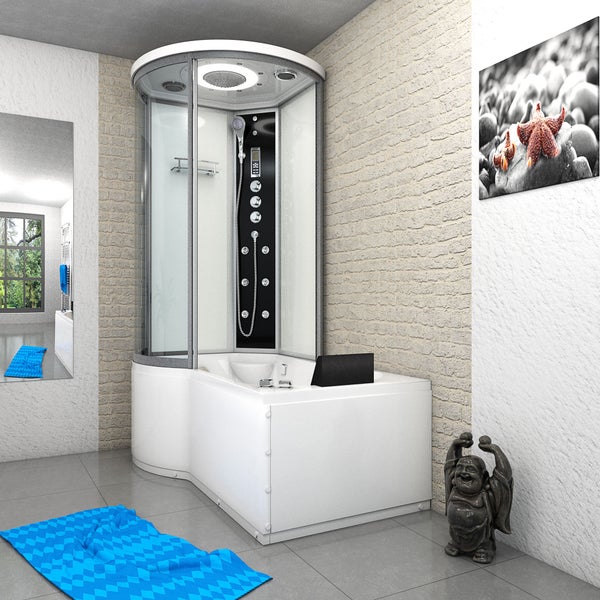 Whirlpool Wanne Duschkabine ws K55-R03-WP-EC 100x1