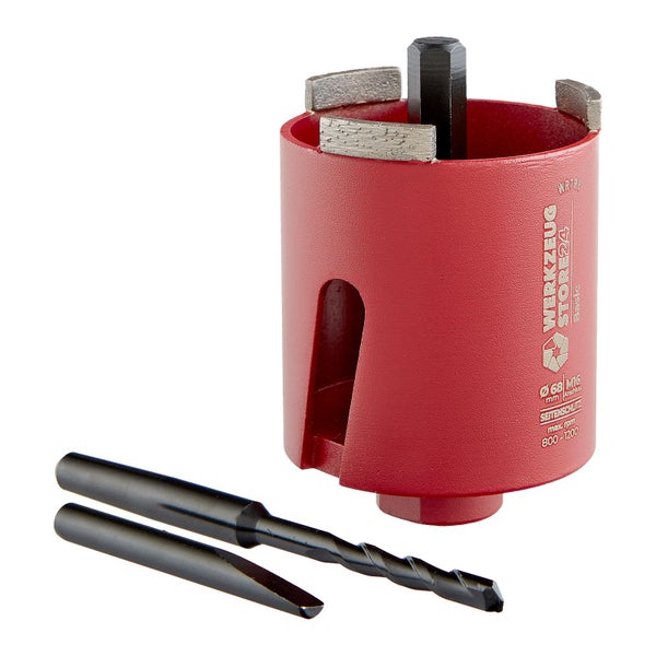 Diamant Dosensenker Basic Set, 4-teilig, Durchmesser 68 mm, Sechskant