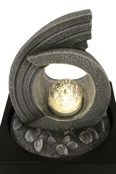 Zimmerbrunnen Tischbrunnen FoArchi antik grau Led 24 cm 11113