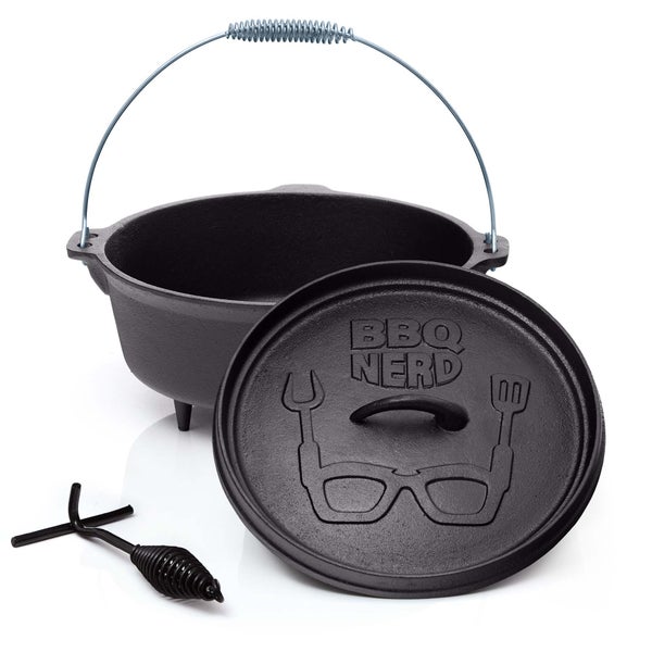BBQ-Nerd© Untersetzer für Dutch Oven Pfannen und Töpfe | 20 x 5 cm hoher Topfständer aus