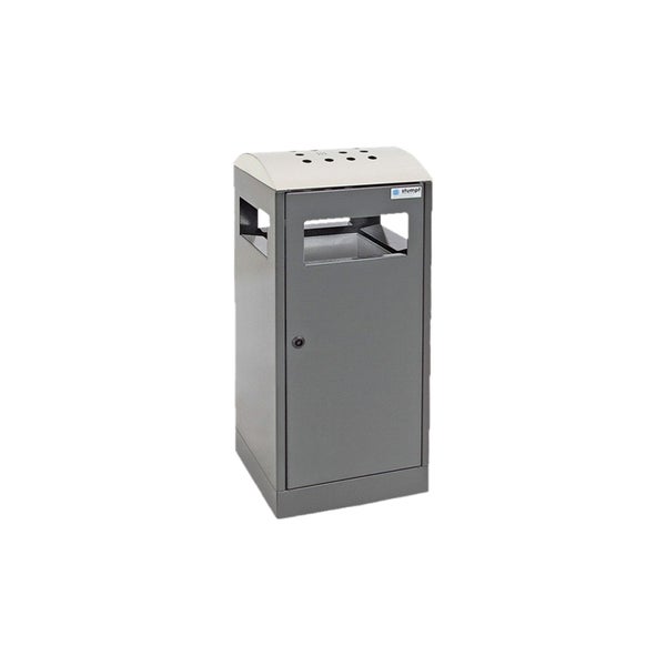 Mülleimer mit abschließbarer Tür