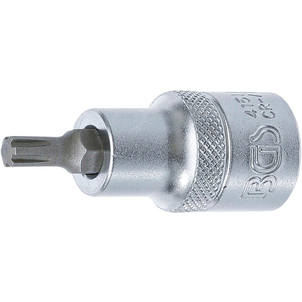 BGS Bit-Einsatz Antrieb Innenvierkant 12,5 mm (1/2) Keil-Profil (für RIBE) M6 - 4151