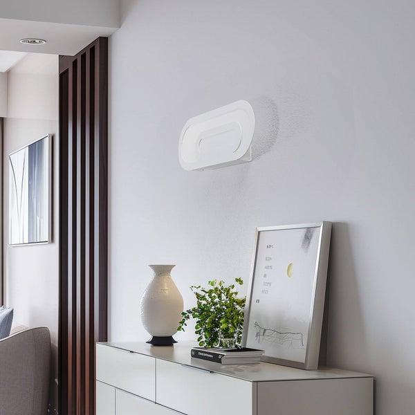 Euluna Wandleuchte, Wandlampe Innen Elzear (Modern) in Weiß aus Metall (2 flammig G9) - Wandstrahler Wandbeleuchtung Schlafzimmer / Wohnzimmer Wohnzimmerleuchte