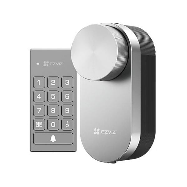EZVIZ Smartes Türschloss mit Ziffernblock und Drehknauf für die elektronische Zutrittskontrolle.