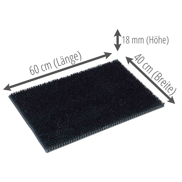 Fußmatte, 60 cm lang, 40 cm breit und 18 mm hoch