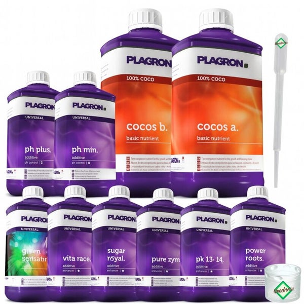 Plagron Düngemittel Set mit Basisdünger und Zusatzstoffen für Pflanzen