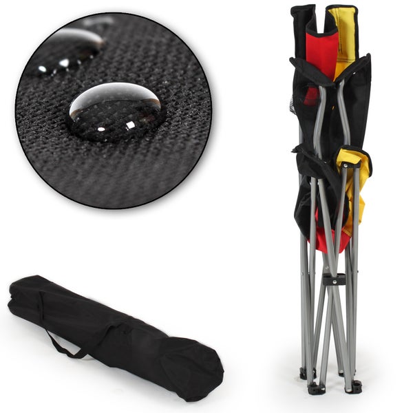 2er Set Campingstuhl tectake  faltbar 80 x 50 x 95 cm