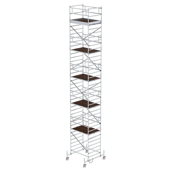 MUNK Rollgerüst mit Doppelplattform 1,35x1,80m Plattform, 12,35m AH