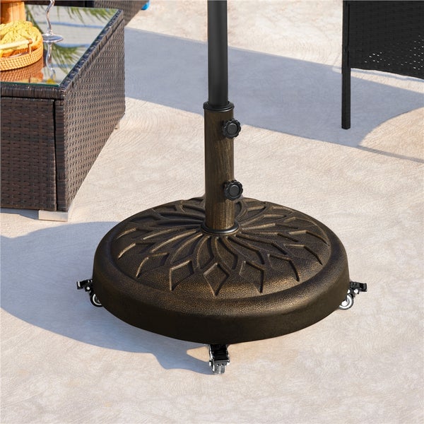 Sonnenschirmständer mit Rollen für den Außenbereich