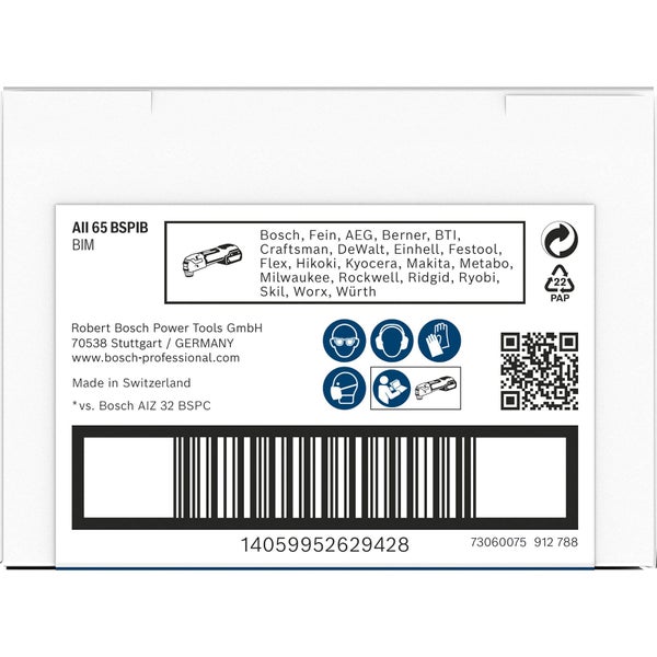 Bosch PRO AII 65 BSPIB Blatt für Multifunktionswerkzeuge 65 x 40 mm - 2608669085