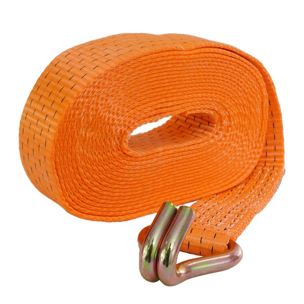 Orangefarbenes Zurrband mit Haken