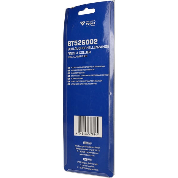 Verpackung einer Schlauchschellenzange von Brilliant Tools