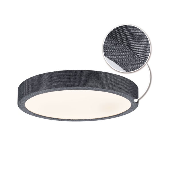LED Panel Cosara IP44 rund 300mm 15W 1300lm 3000K Dunkelgrau