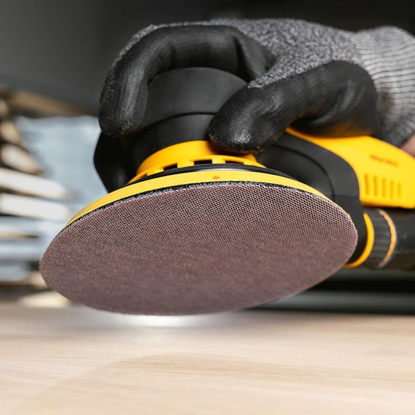 Mirka Abranet Netz-Schleifscheiben Ø 150 mm Klett / Korn P80 / 50 Stk / zum Schleifen von Holz, Spachtel, Lack, Kunststoff / 5424105080