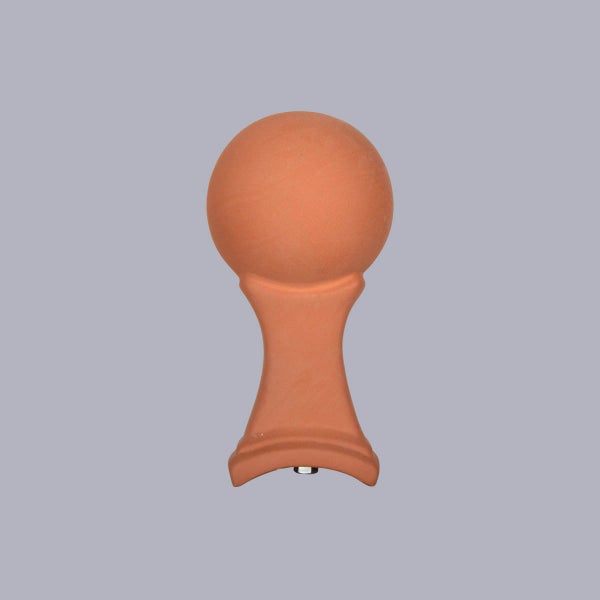 Firstfigur Firstkugel aus Terrakotta für den Dachfirst