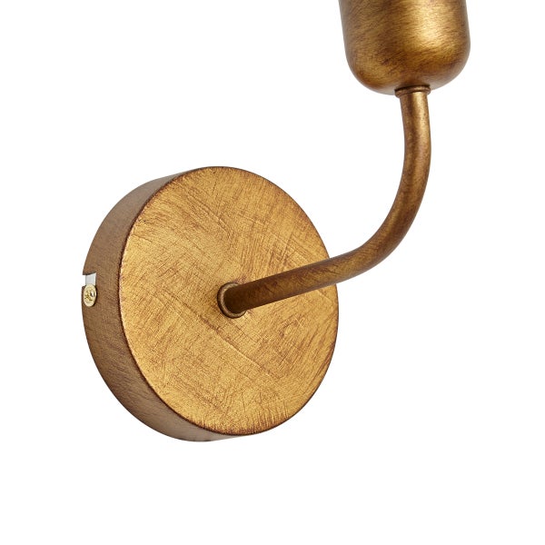 Goldfarbene Wandleuchte