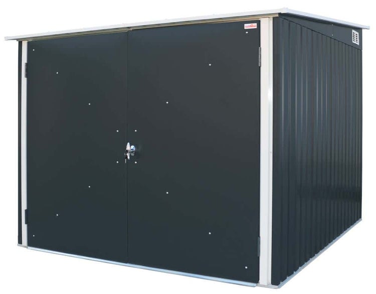 DURAMAX Fahrradgarage 2x2m aus Metall in Grau