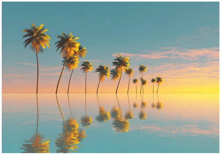 Fototapete Strand Meer Palmen Hawaii Wohnzimmer Vlies Tapete 400x280 cm