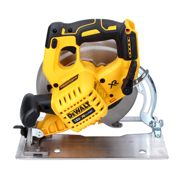 DeWALT Akku-Handkreissäge 18 Volt XR Li-Ion mit bürstenlosem Motor und verstellbarer Metall-Grundplatte.