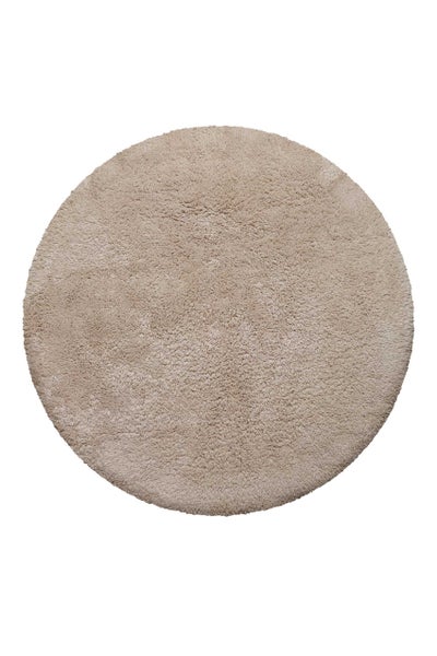 Badteppich Beige Ole WECONhome Basics 90 cm rund