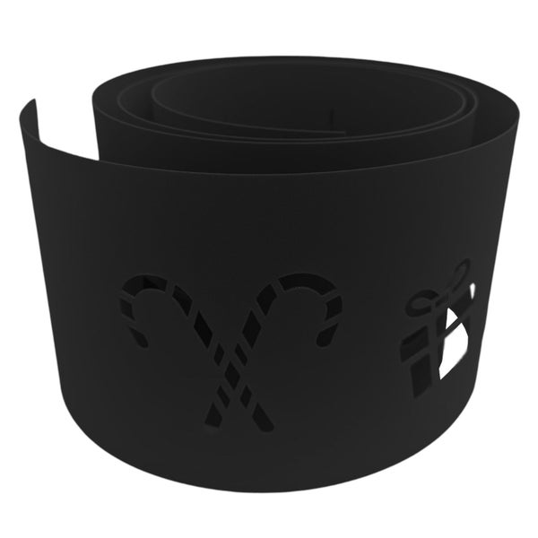 Dekoratives Band mit ausgestanzten Weihnachtsmotiven als Rollenware