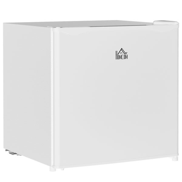 HOMCOM Mini Kühlschrank, 44 x 48 x 49 cm, Stahl, Weiß