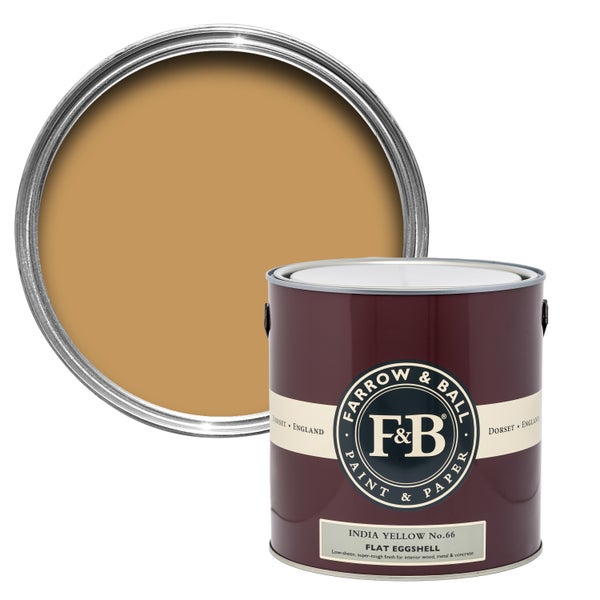 Farbeimer Farrow and Ball India Yellow No. 66 Flat Eggshell