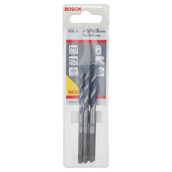 Bosch Betonbohrer-Set CYL-5 Blue Granite 3tlg. 5 - 8 mm - 2608588164