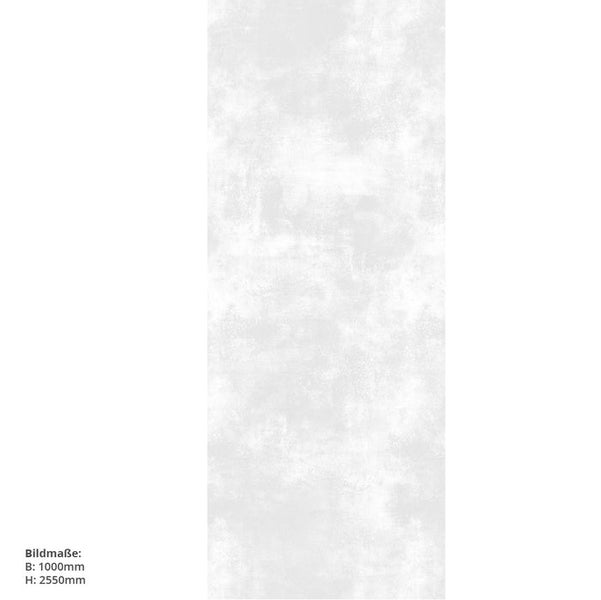 Cement Weiss, 100x255cm, fugenlose Wandpaneele aus Alu-Verbund 3mm, Duschrückwand