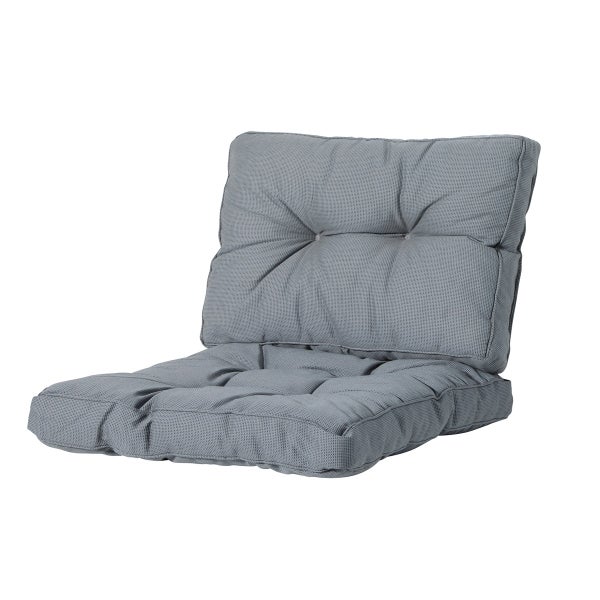 Florance Rückenkissen Rib grau - Ca. 43x73 cm - 2er-Set