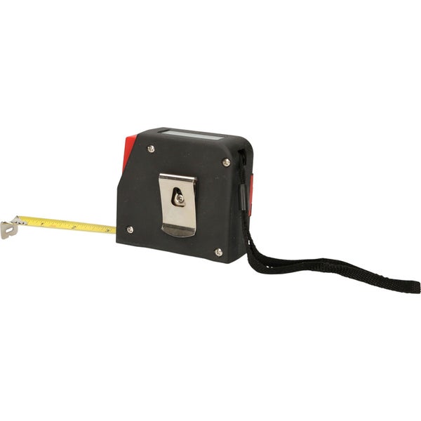 Rollbandmaß mit Gürtelclip und Handschlaufe