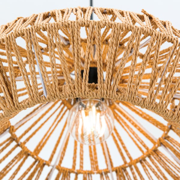 Hängeleuchte Basket braun