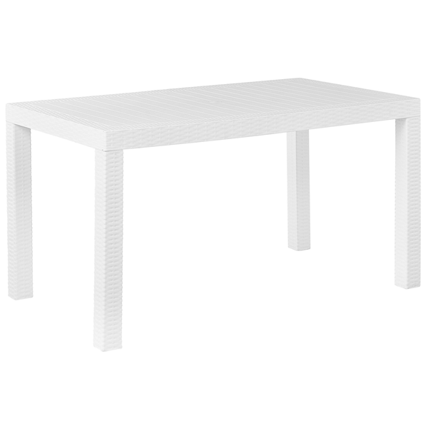 Gartentisch FOSSANO 140 cm 80 cm Weiß