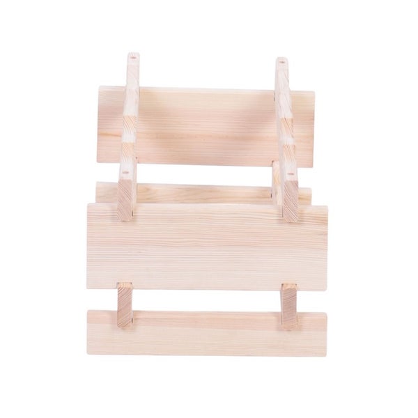 Weinregal VINOTECA FLEX PRO HxBxT 23x46x28cm 8 Flaschen auf 2 Ebenen Massives Kiefernholz Natur unbehandelt