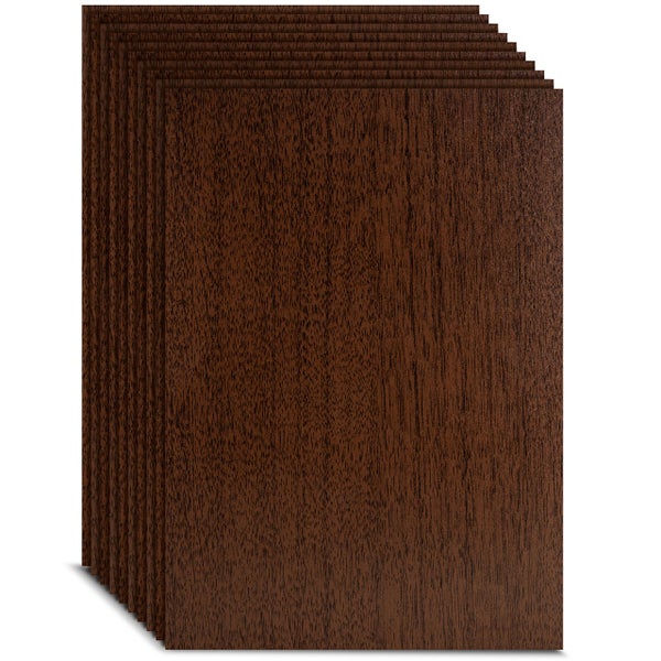 Creative Deco 10xA4 MDF Platten Einseitig Lackiert Wenge 300x210x3 mm
