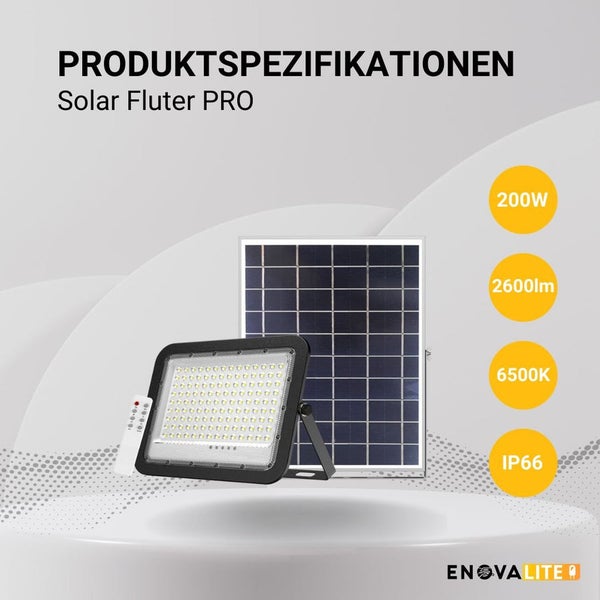 Solarleuchte mit Solarpanel und Fernbedienung