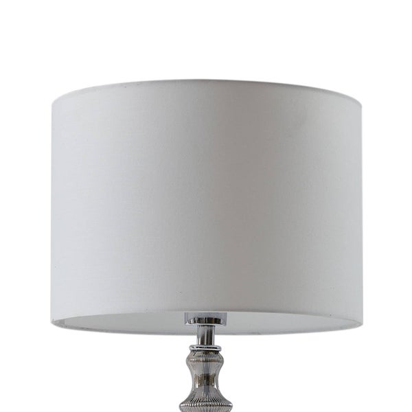 Lindby Tischlampe Loraine (Skandinavisch) in Weiß aus Textil (1 flammig, E27) - Tischleuchte Schreibtischlampe Nachttischlampe Wohnzimmerleuchte