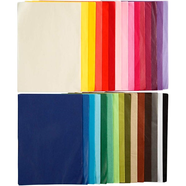 Creativ Company  Seidenpapier, A4, 210x297 mm, 17 g, 30x10 Blatt