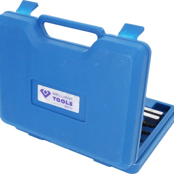 Brilliant Tools Werkzeugsatz in blauem Kunststoffkoffer