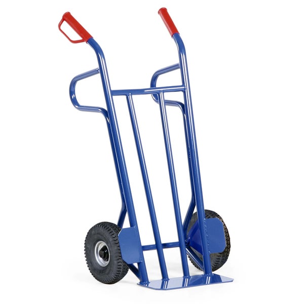 Sackkarre aus Stahl mit zwei Rädern und Griffen