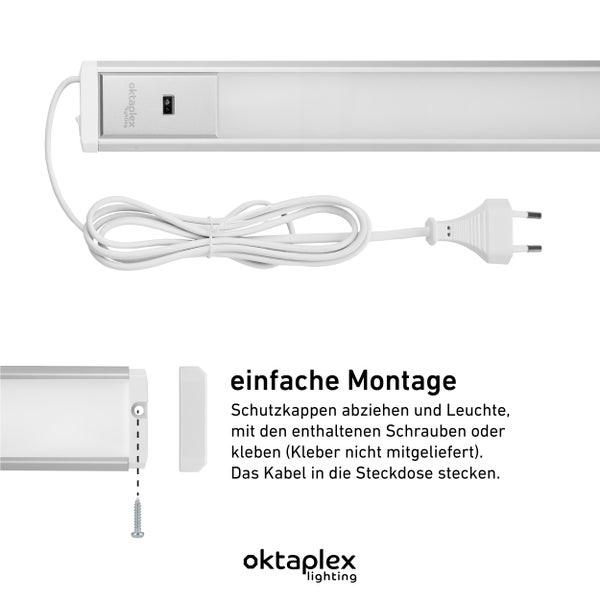 OktaPlex Unterbauleuchte mit Montageanleitung